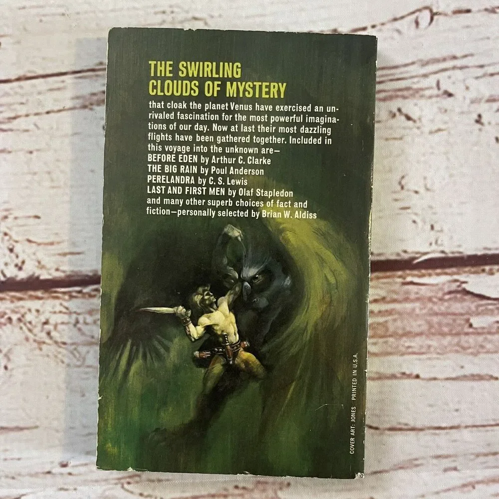 ALL ABOUT VENUS, Brian W. Aldiss Editor, Vintage 1968 Paperback SF Anthology‎